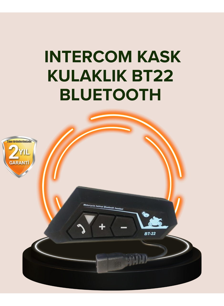 Bluetooth 5.0 Motosiklet Kask Kulaklık Eller Serbest ve Müzik Özellikli