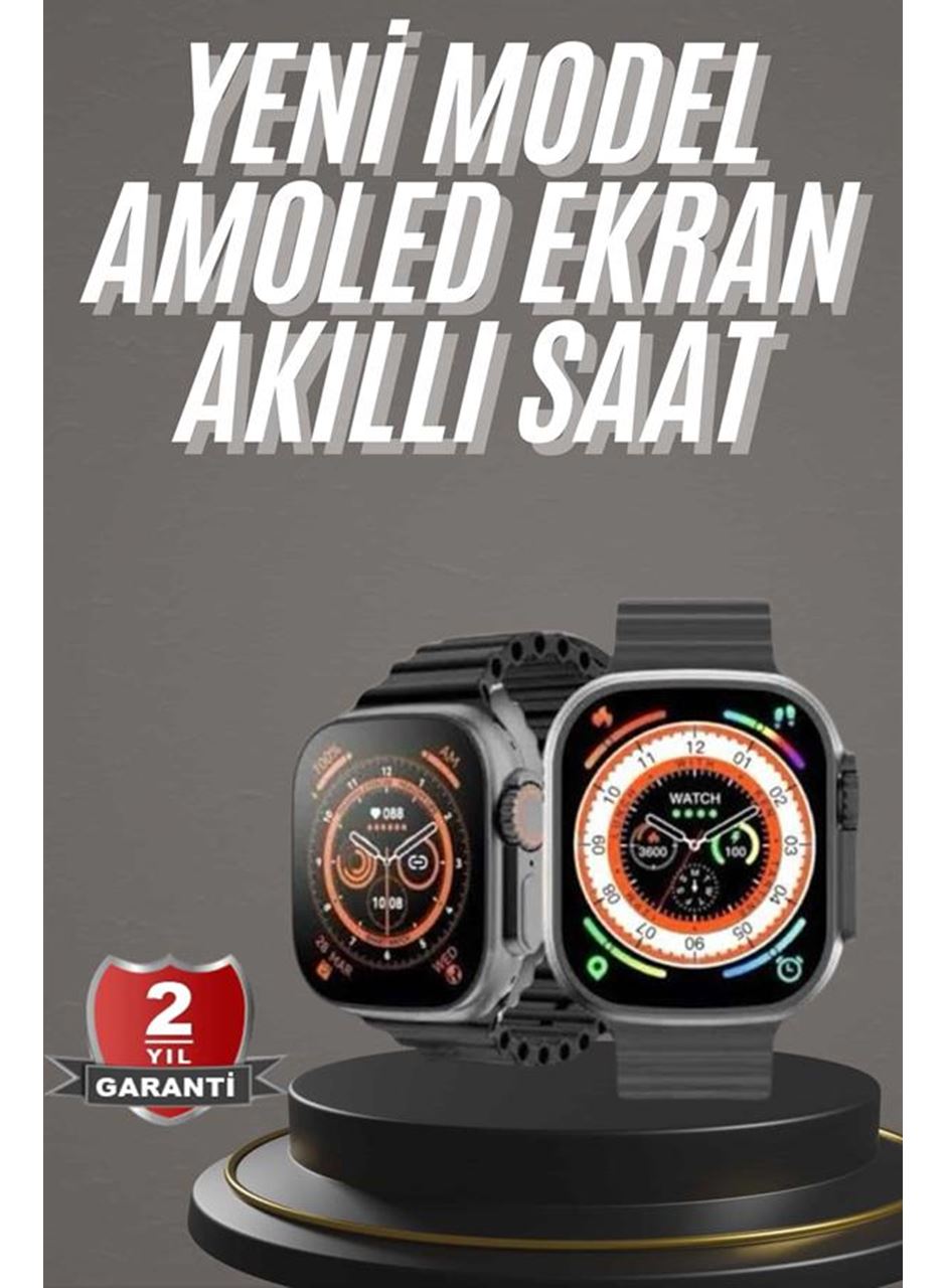 Akıllı Saat Kordon Hediyeli Güçlü Batarya Kapasiteli Titreşimli Bildirim Görme Unisex