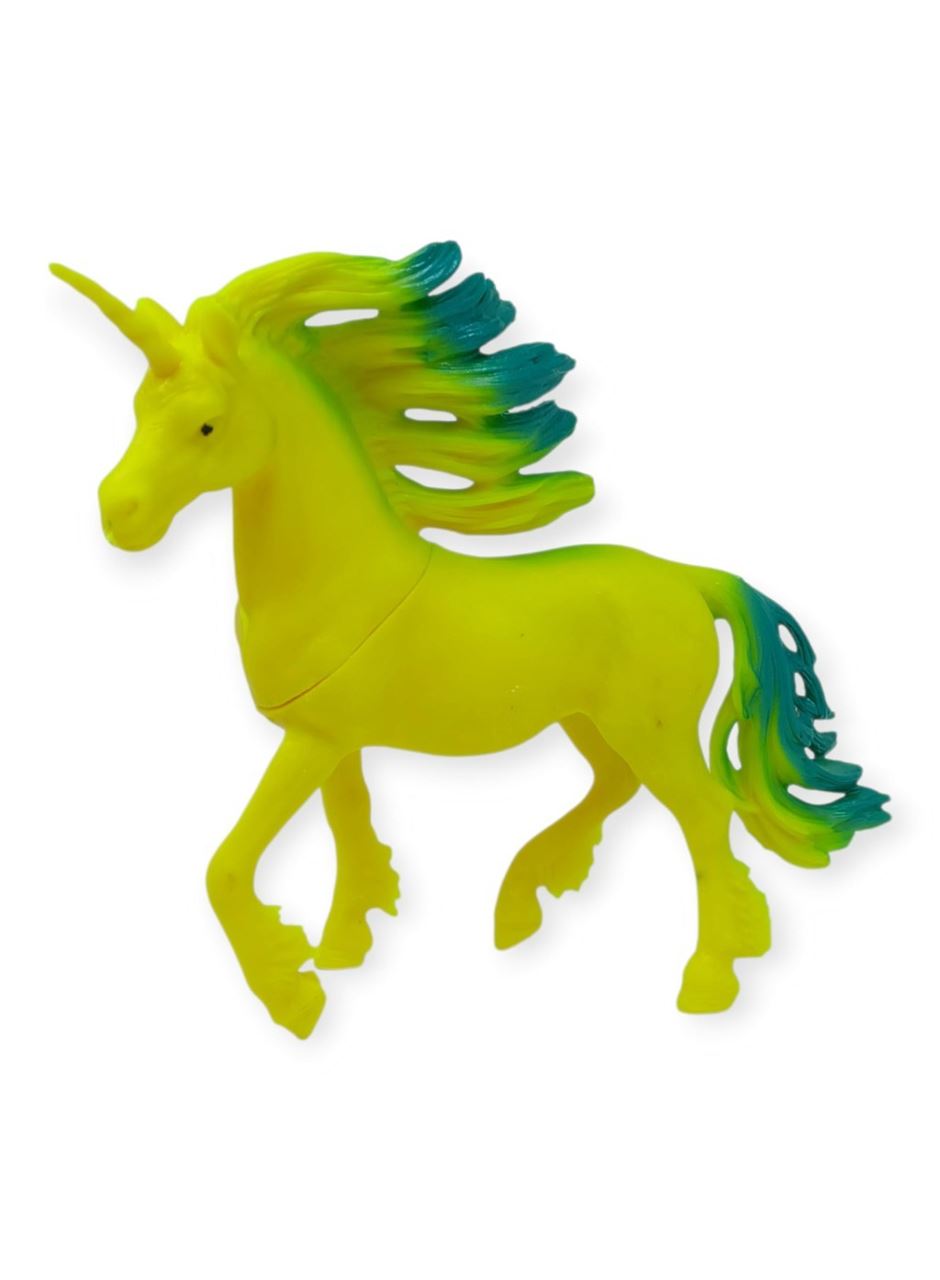 Çiftlik Hayvanları Serisi - Efsanevi Unicorn 12 cm - Sarı - Yeşil