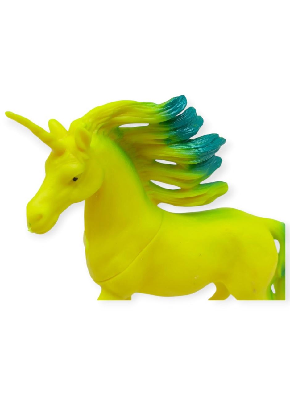 Çiftlik Hayvanları Serisi - Efsanevi Unicorn 12 cm - Sarı - Yeşil