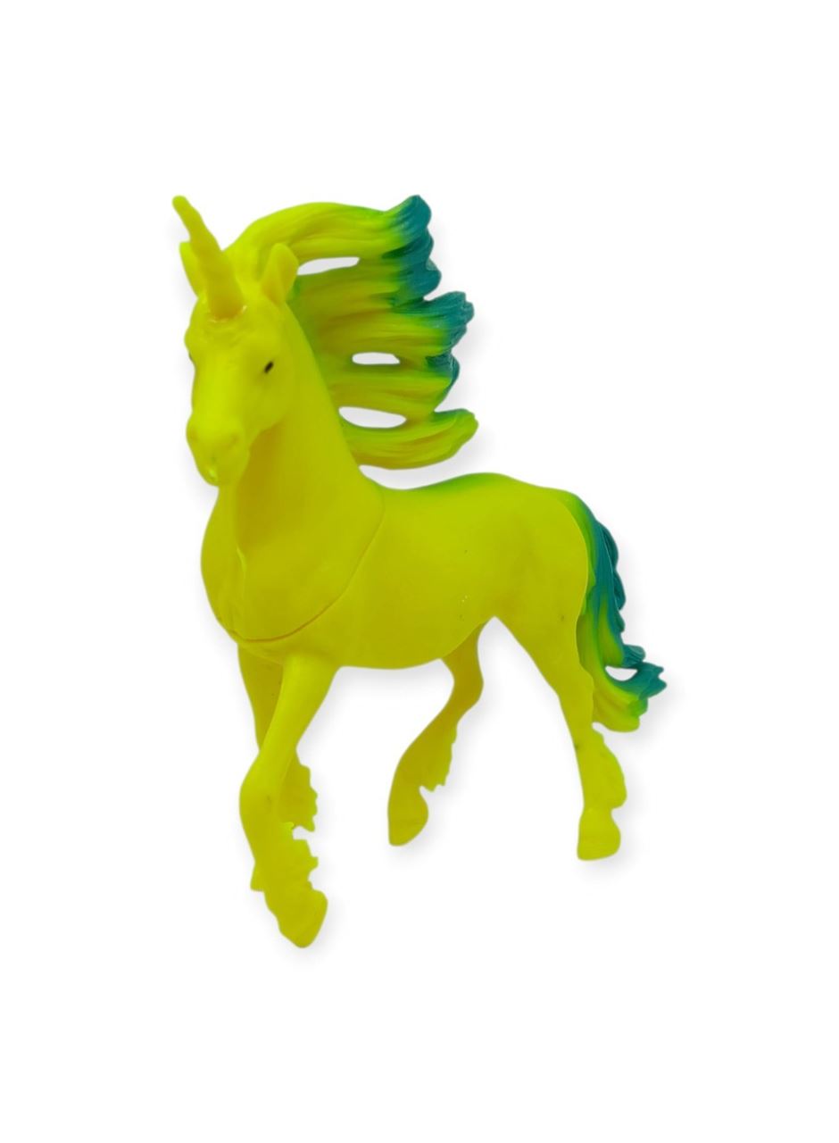 Çiftlik Hayvanları Serisi - Efsanevi Unicorn 12 cm - Sarı - Yeşil