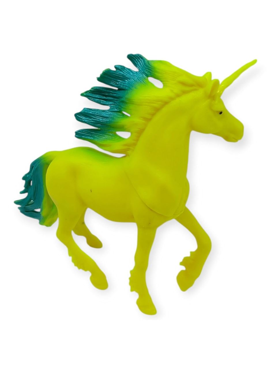 Çiftlik Hayvanları Serisi - Efsanevi Unicorn 12 cm - Sarı - Yeşil