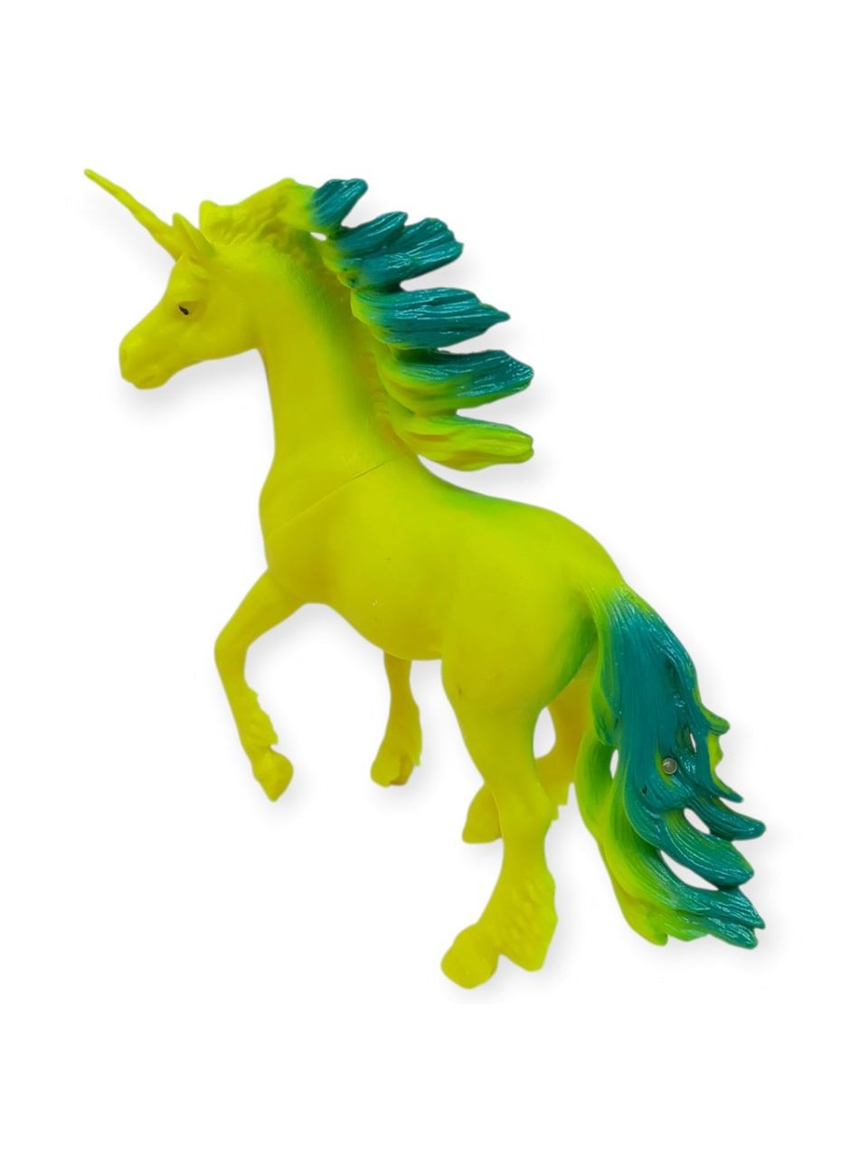 Çiftlik Hayvanları Serisi - Efsanevi Unicorn 12 cm - Sarı - Yeşil