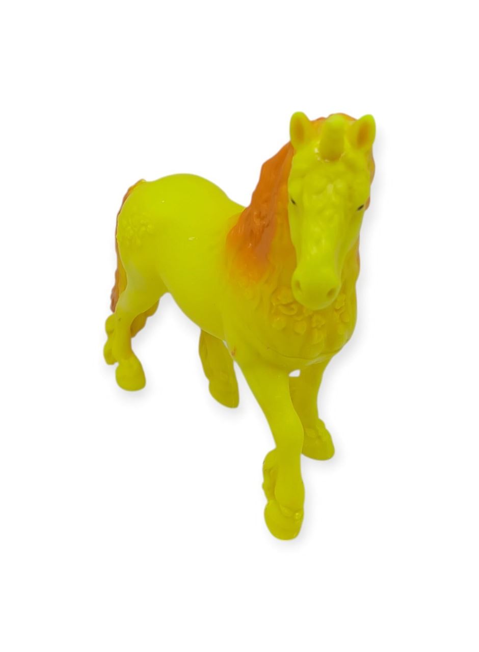 Çiftlik Hayvanları Serisi - Efsanevi Unicorn 12 cm - Sarı - Turuncu