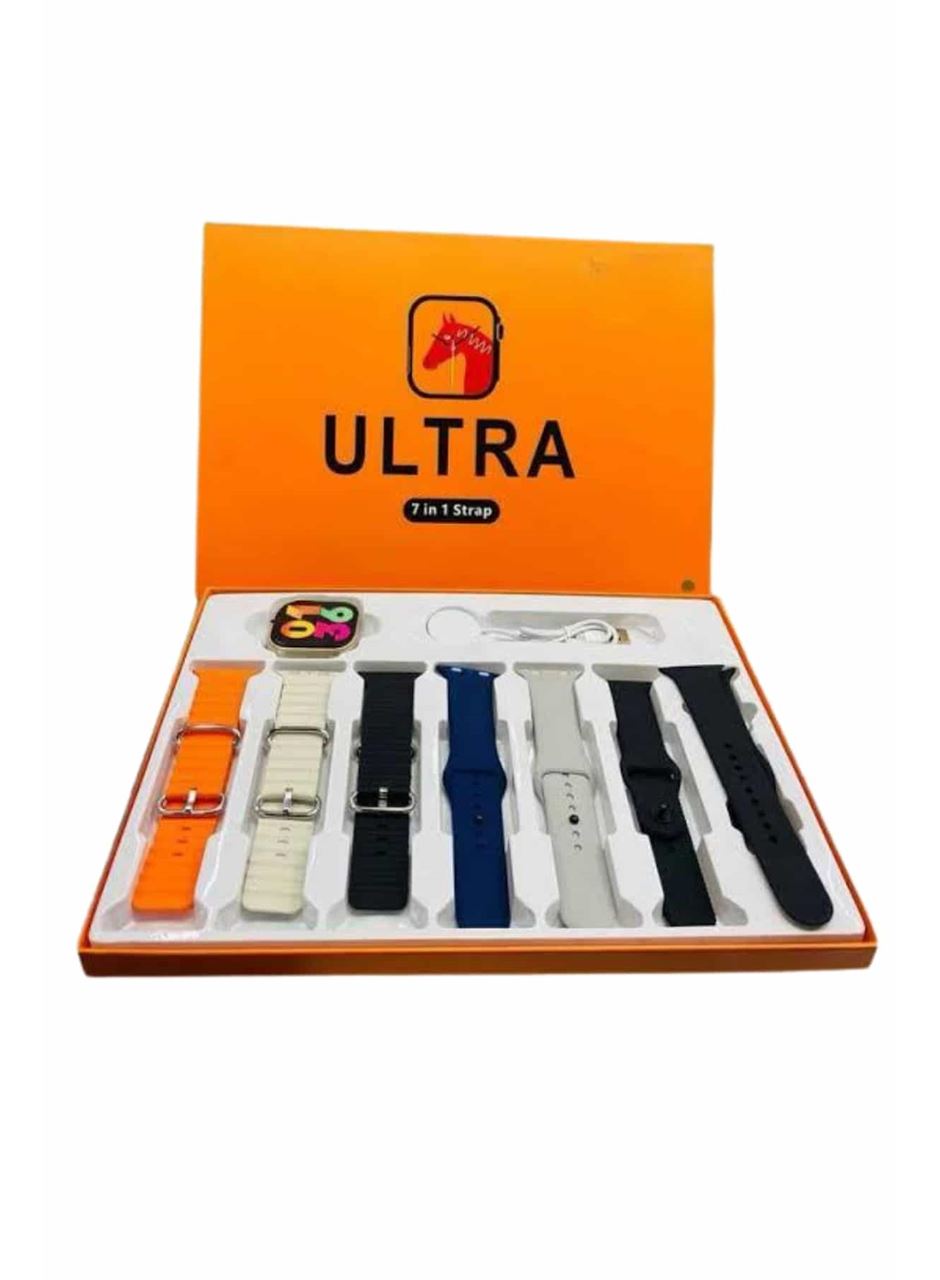 7 Kordonlu Akıllı Saat Plastik Kordon Hasır Kordon Çelik Kordon