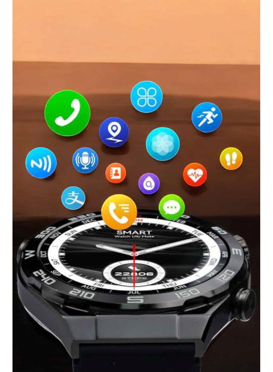 Akıllı Saat Yeni Nesil Bluetooth Bağlantılı Uyku ve Sağlık Takibi NFC ve GPS
