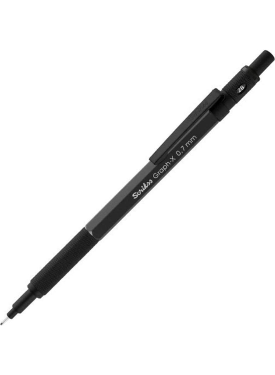 Versatil Kalem Metal Graph-X 0.7Mm M.Siyah