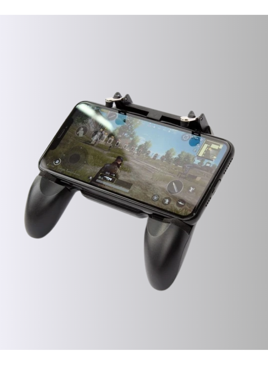 Joystick ve Parmak Tetikleyicili Mobil Oyun Gamepad Tutucu