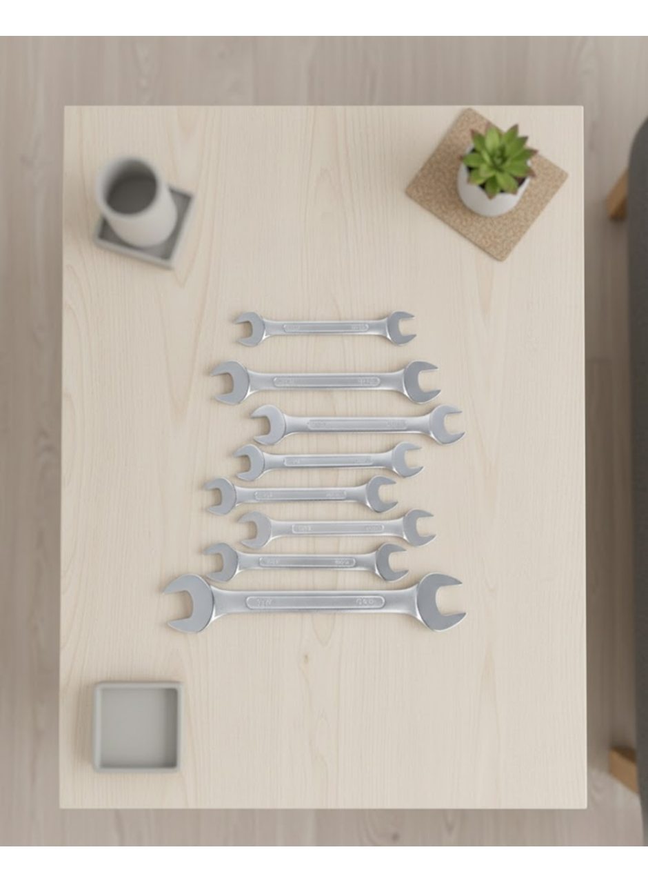 Uzun Ömürlü Kombine Anahtar Seti 8 Parça