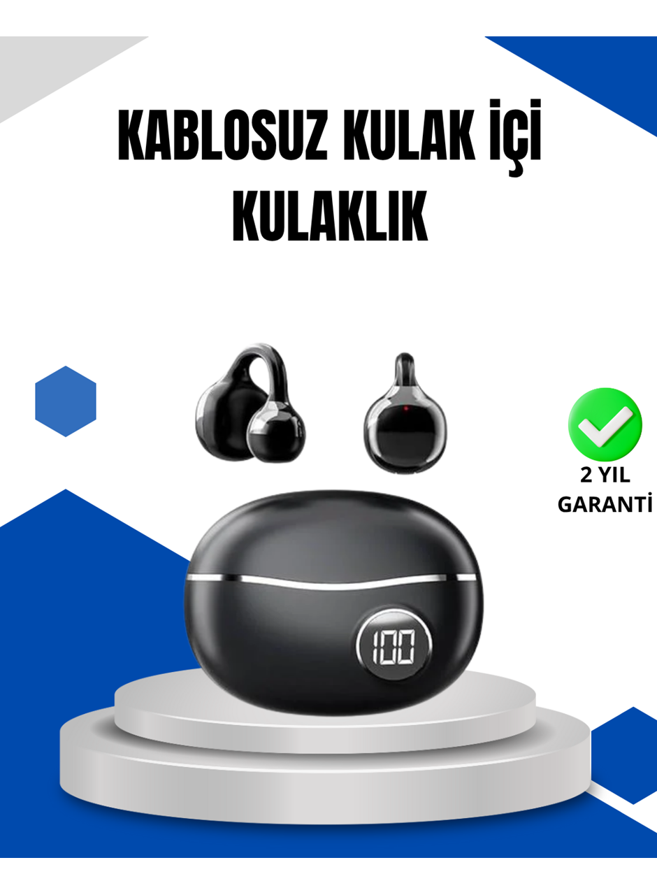 Bluetooth 5.4 Kablosuz Kulaklık – Açık Kulak Güvenli Tasarım ve Hızlı Şarj Özelliği