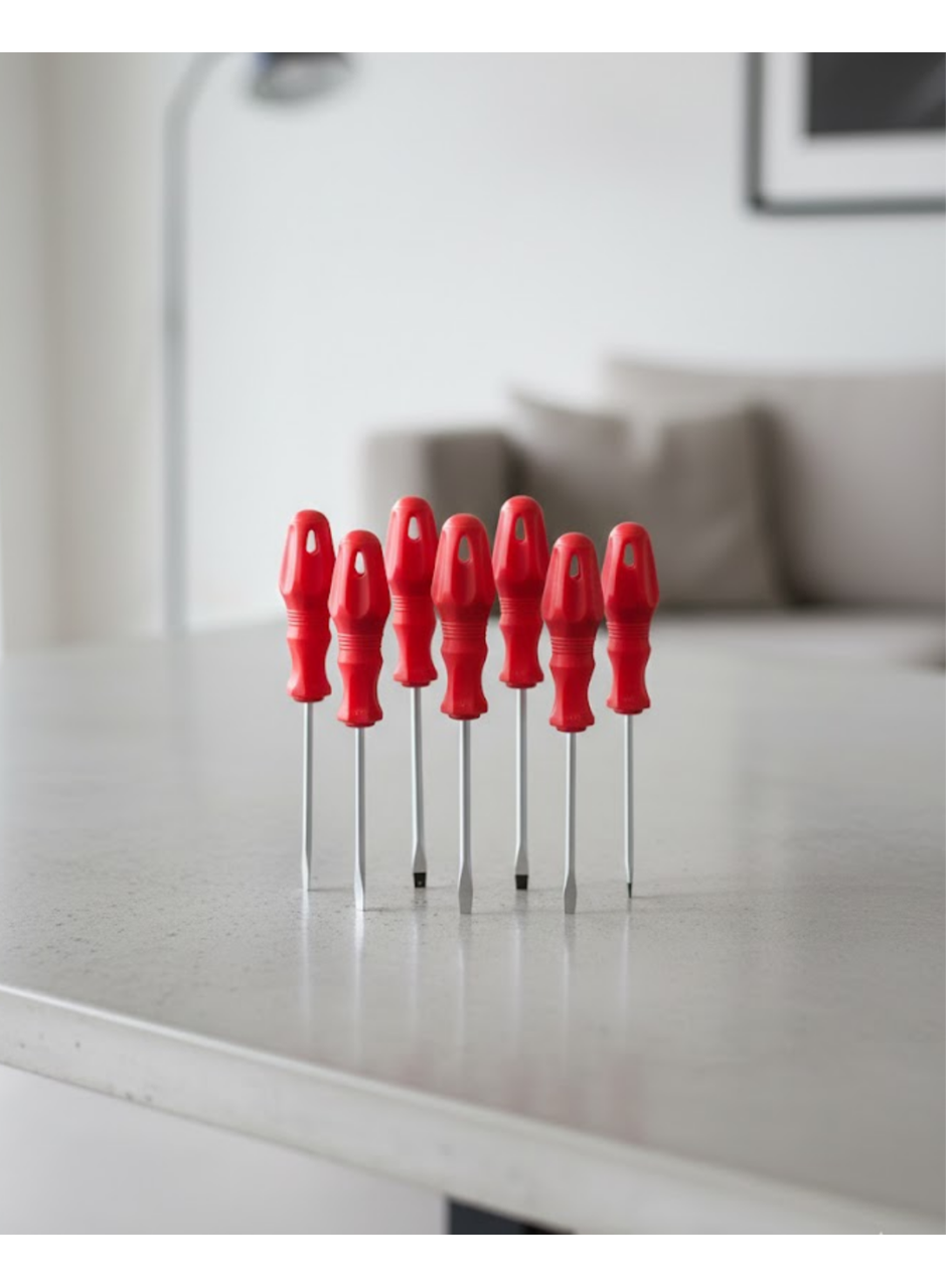 Profesyonel ve Günlük Kullanıma Uygun 7li Tornavida Seti