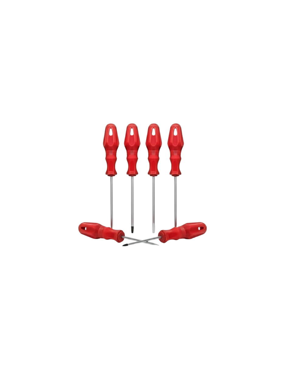 Düz ve Yıldız Başlıklı 7li Tornavida Seti Ergonomik Tutma