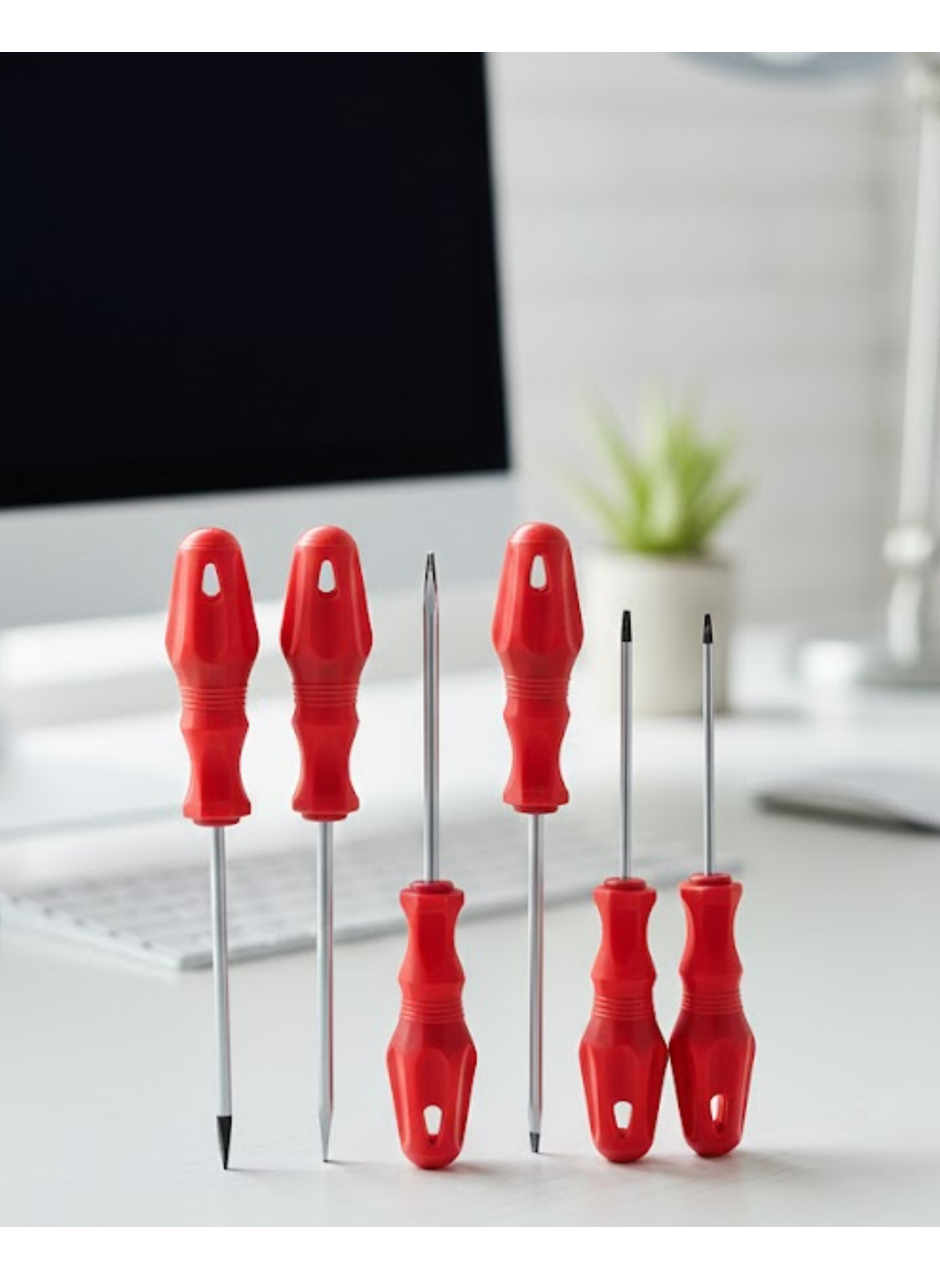 7li Tornavida Seti Düz ve Yıldız Uçlu Çok Amaçlı Kullanım