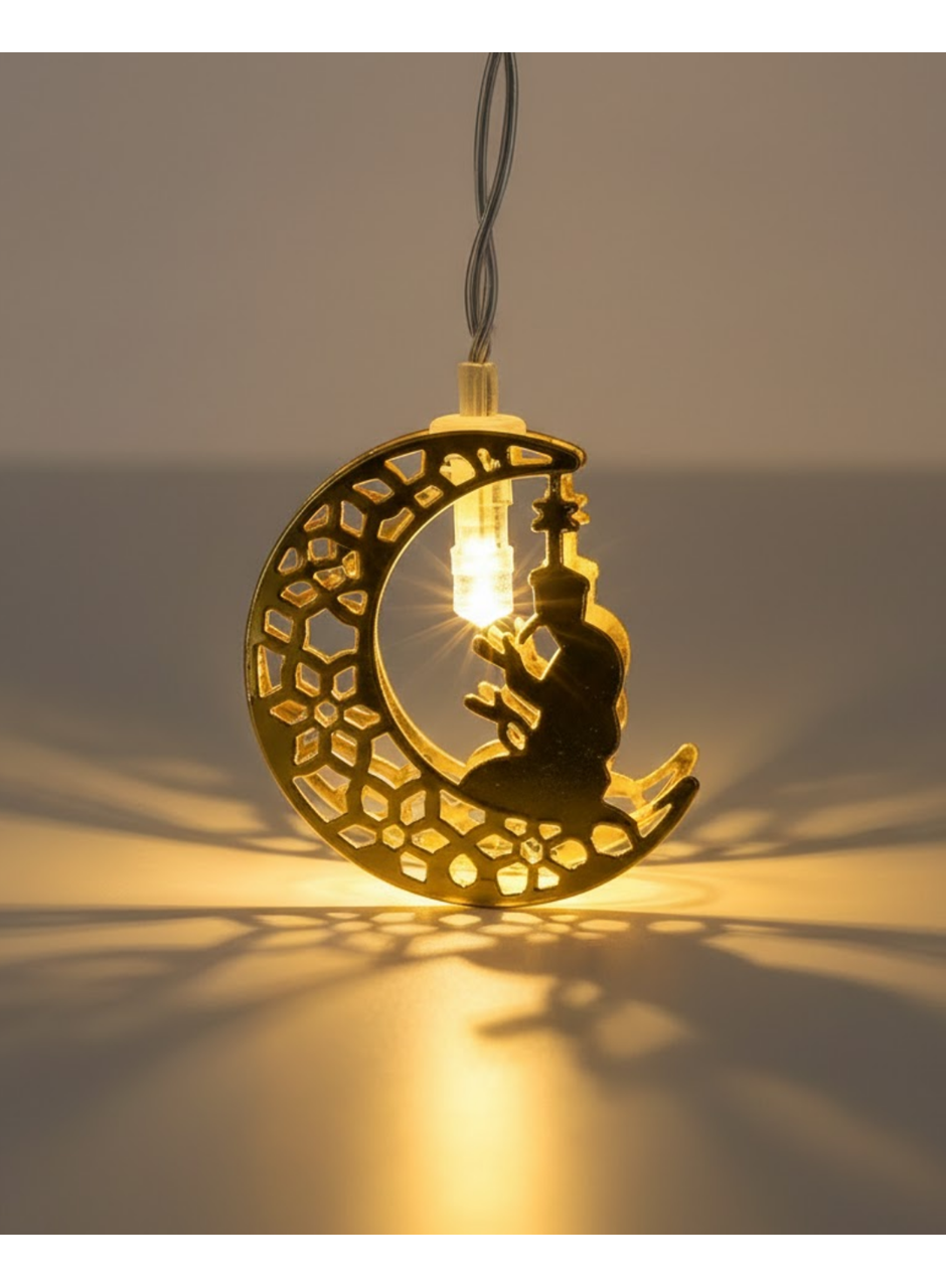 Ramazan Ay Işığı Secde Eden Adam Silüetli LED Peri Işığı