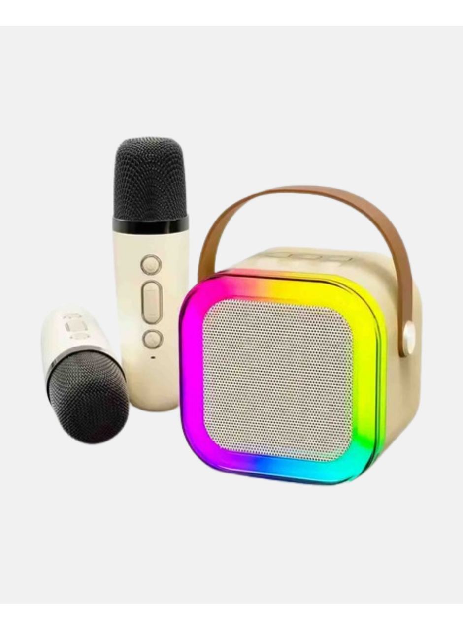 Taşınabilir Karaoke Hoparlör Bluetooth 5.0 ve Çift Mikrofonlu