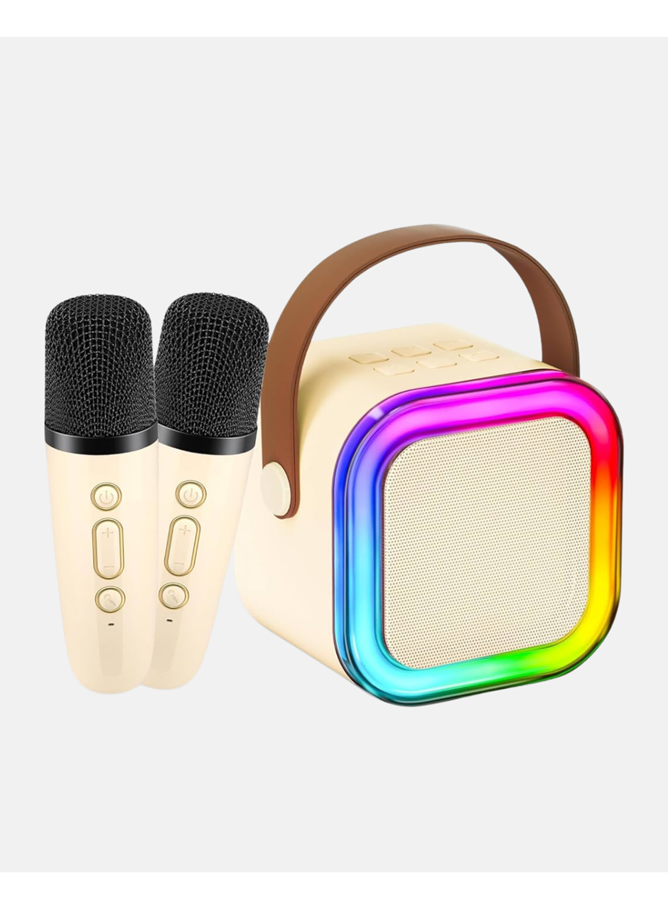 Taşınabilir Karaoke Hoparlör Bluetooth 5.0 ve Çift Mikrofonlu