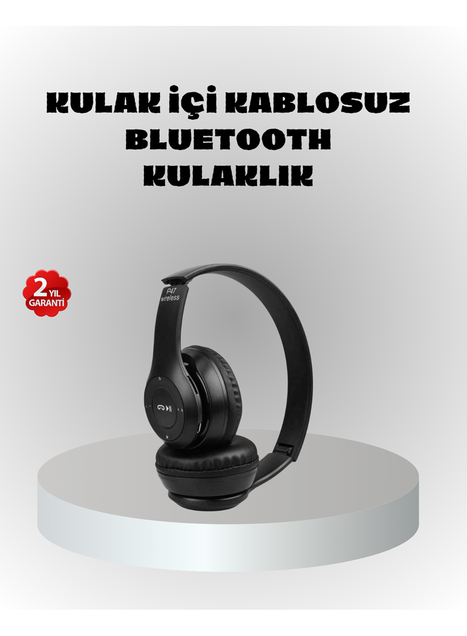 Kablosuz Bluetooth Kulaklık – TF Kart, AUX, Mikrofonlu, Suya Dayanıklı, 10m Menzil