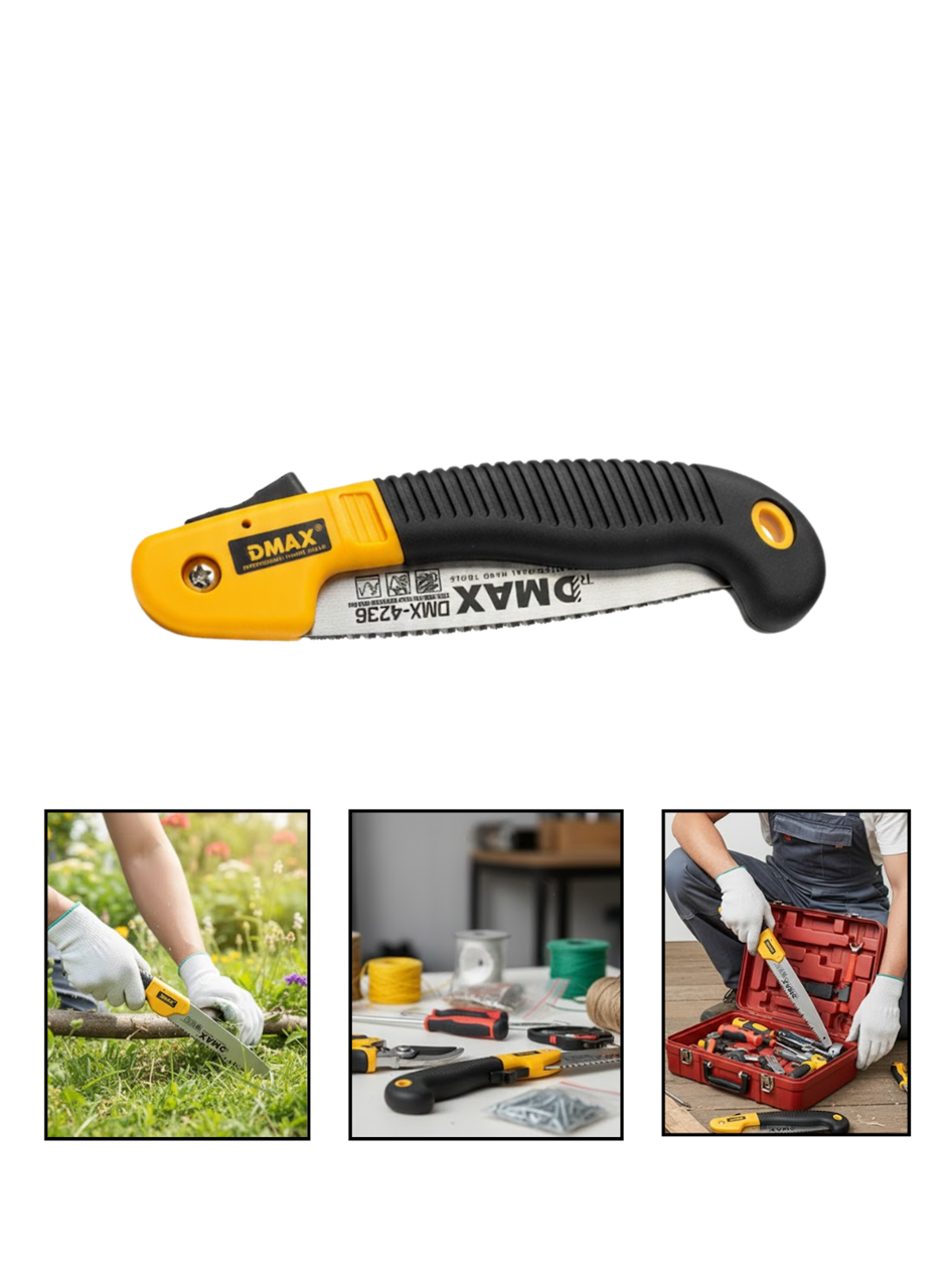 Ergonomik Saplı Katlanabilir Budama Testeresi