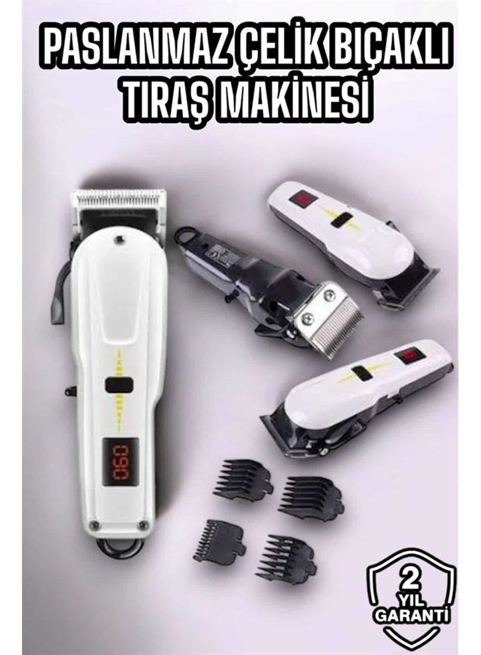 Yeni Nesil Tıraş Makinesi Uzun Şarjlı Paslanmaz Çelik Bıçaklı