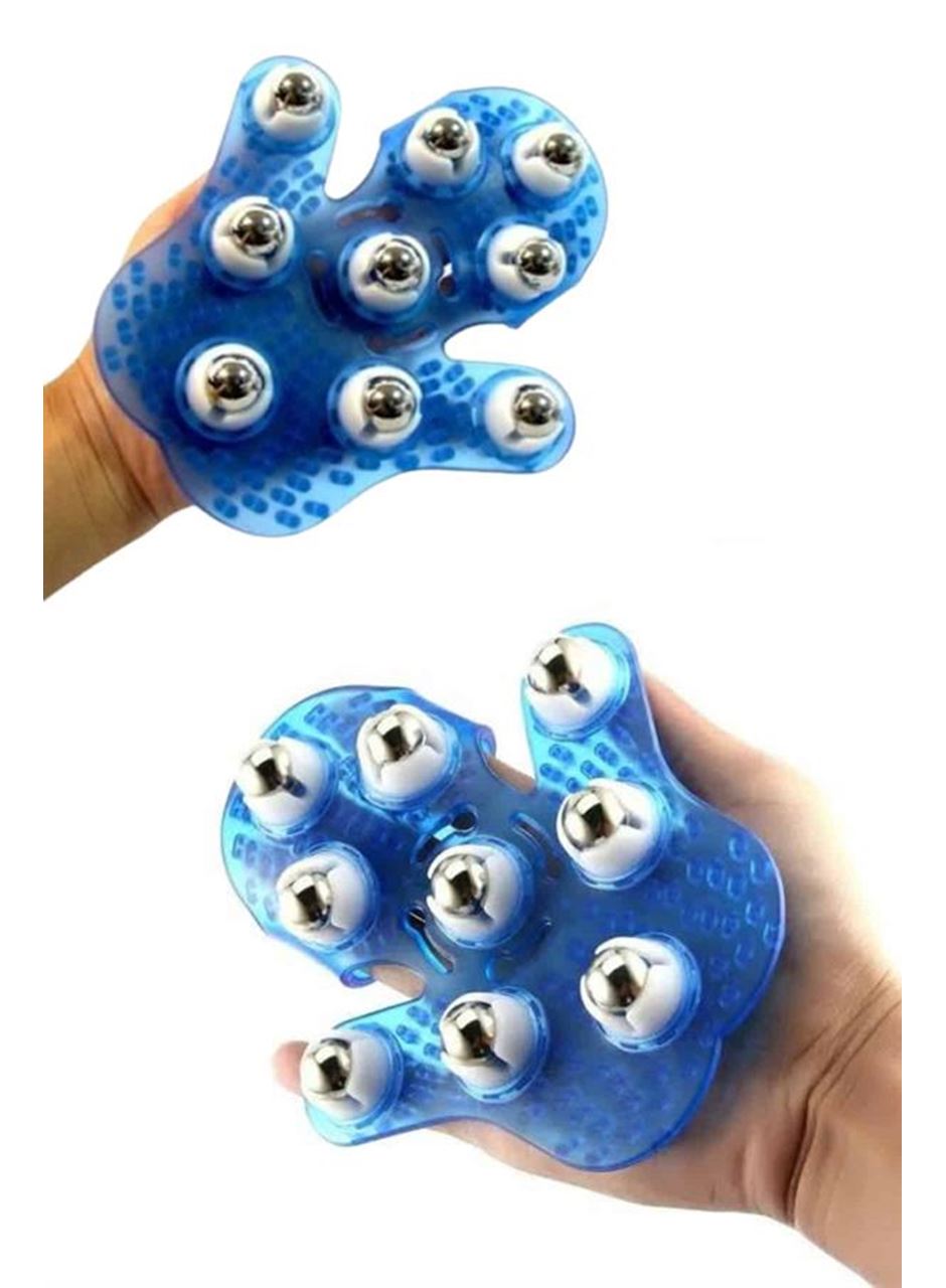 9 Bilyeli El Şeklinde Omuz Bacak Masaj Aleti Masaj Eldiveni Giyilebilir Plastik Vücut Sıkılaştırıcı