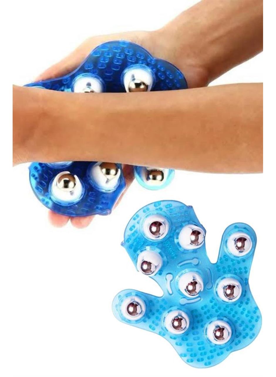 9 Bilyeli El Şeklinde Omuz Bacak Masaj Aleti Masaj Eldiveni Giyilebilir Plastik Vücut Sıkılaştırıcı