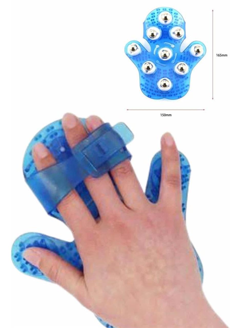 9 Bilyeli Masaj Eldiveni Tüm Vücut Masajına Uygun Kafa Masaj Aleti