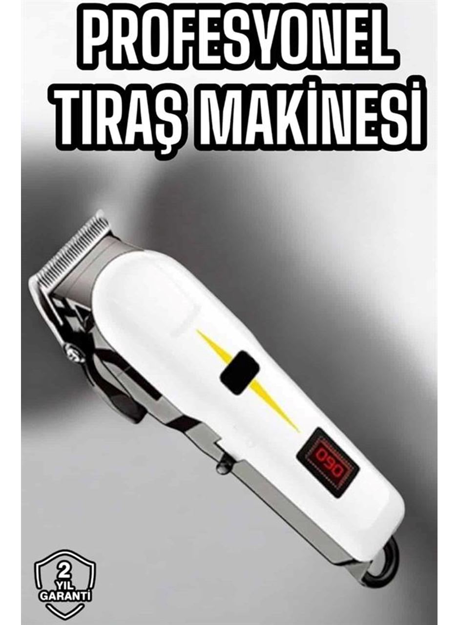 Tıraş Makinesi Profesyonel Saç Ve Sakal Kesme Milim Ayarlı Dijital Göstergeli