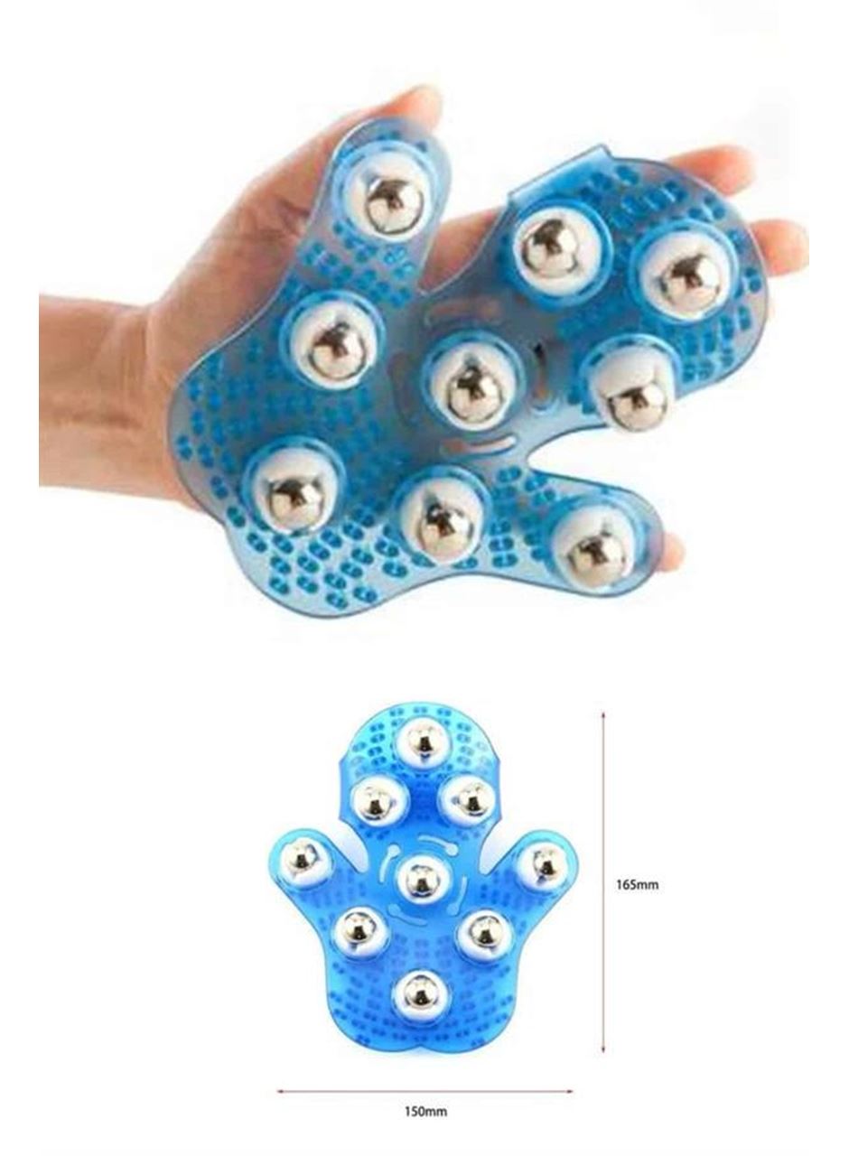 9 Bilyeli Masaj Eldiveni Giyilebilir Plastik Vücut Sıkılaştırıcı