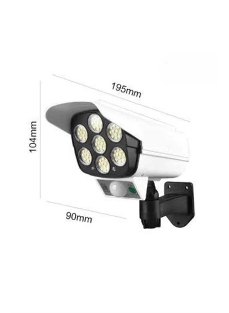 Solar Lamba Kamera Görünümlü Duvar Lambası Dönebilen Bahçe Aydınlatması