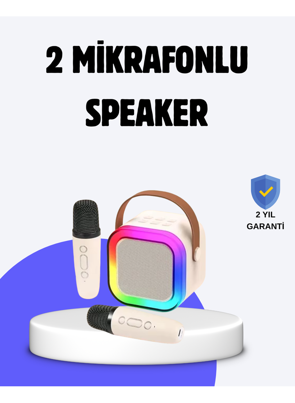 Taşınabilir Bluetooth Karaoke Hoparlör – 2400 mAh Batarya