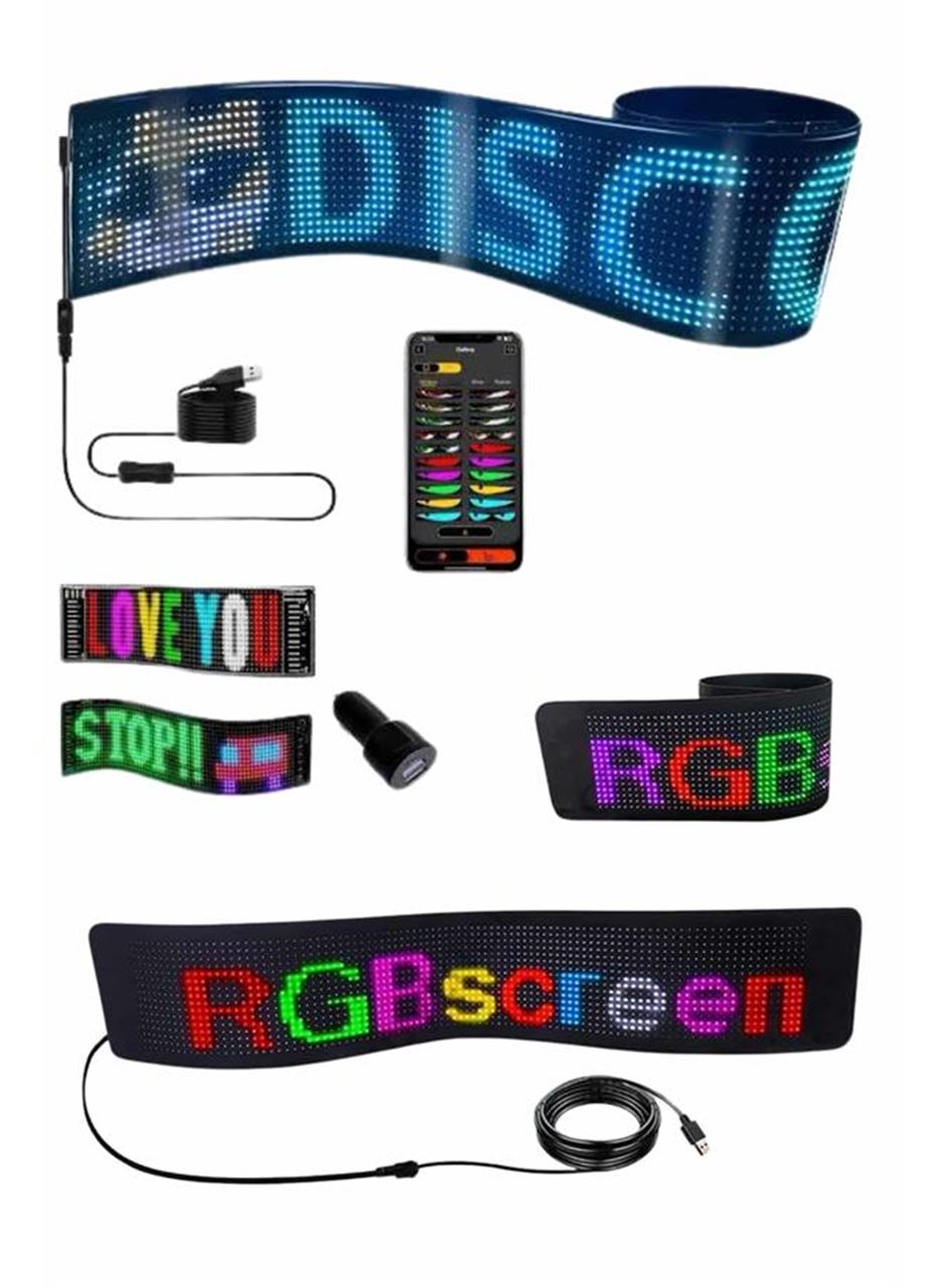 Matrix Led Cama Yapışan Telefon Kontrollü Panel Dijital Ekran Kumandalı