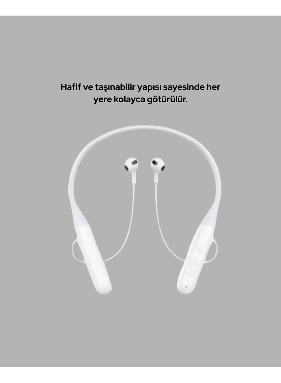 USB Şarjlı Uzun Ömürlü Boyun Askılı Bluetooth Kulaklık