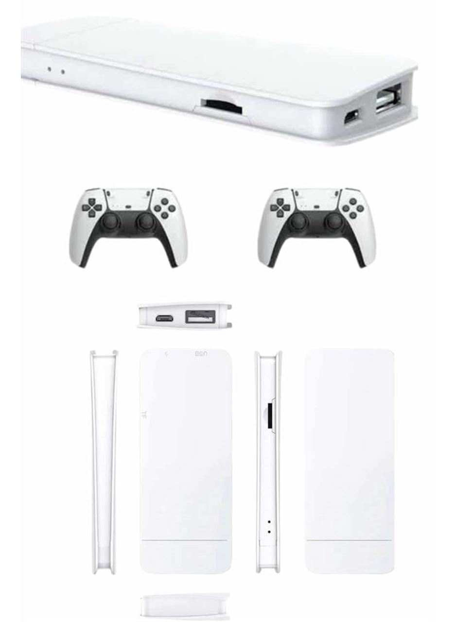 3D Çift Oyun Kollu 4K HD Ekran Nostaljik 20.000 Oyunlu Beyaz Game Box