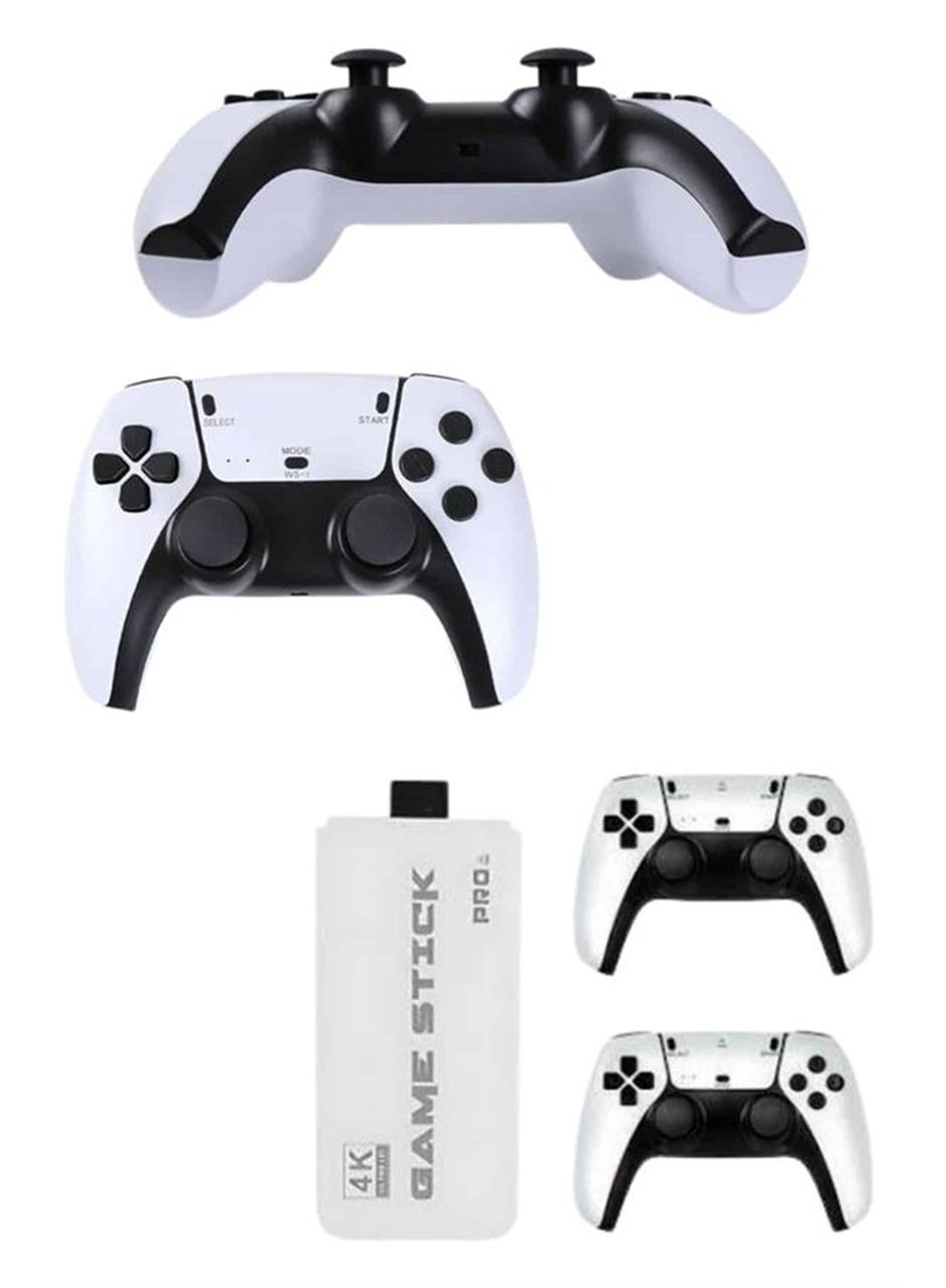 4K HD Görüntü Kaliteli Retro Game Stick 20000 Oyunlu Çift Kollu Beyaz Game Stick