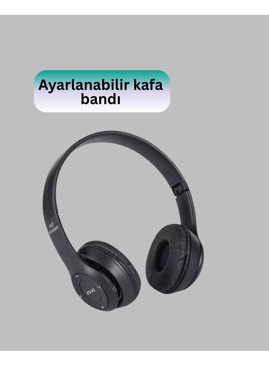 Ayarlanabilir Baş Bandı ve Yumuşak Kulak Yastıklı Bluetooth Kulaklık