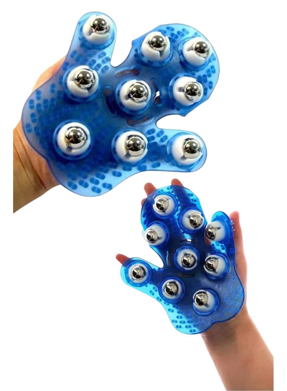 Selülit Giderici Masaj Eldiveni 9 Bilyeli Palm Masaj Eldiven Tam Vücut