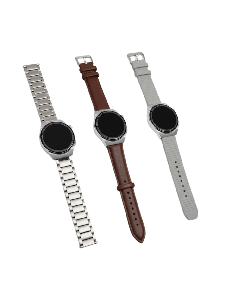 Uzun Pil Ömürlü AMOLED Akıllı Saat Torch Işıklı