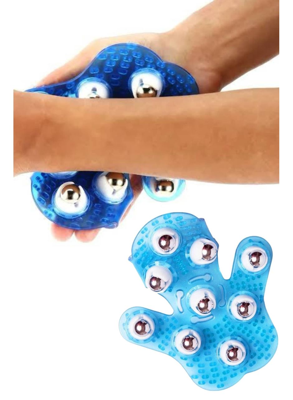 9 Bilyeli El Şeklinde Omuz Bacak Masaj Aleti Masaj Eldiveni Giyilebilir Plastik Vücut Sıkılaştırıcı