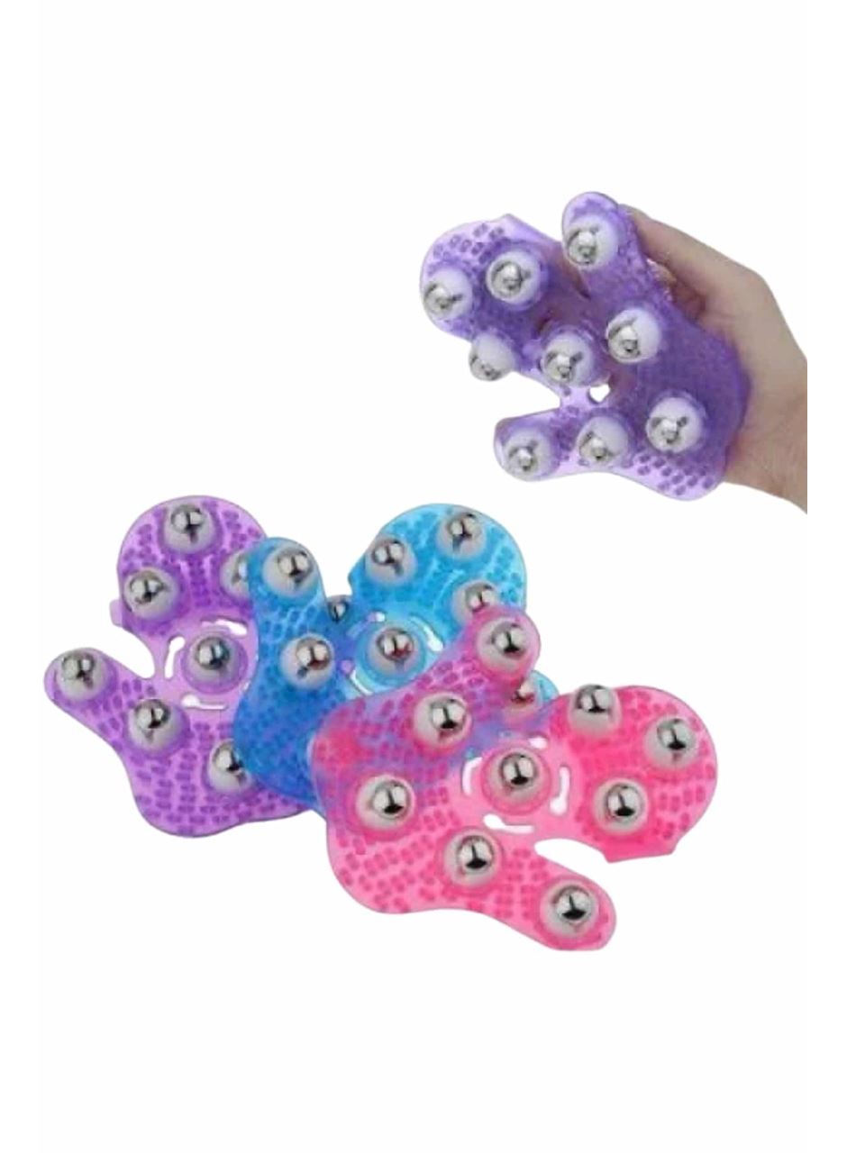 9 Bilyeli Masaj Eldiveni Tüm Vücut Masajına Uygun Kafa Masaj Aleti