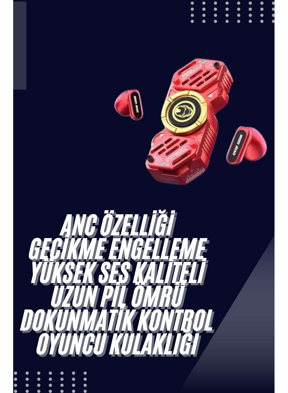 Stres Çarklı Oyuncu Kulaklığı Güçlü Bass Gamer Bluetooth Kulaklık Kablosuz