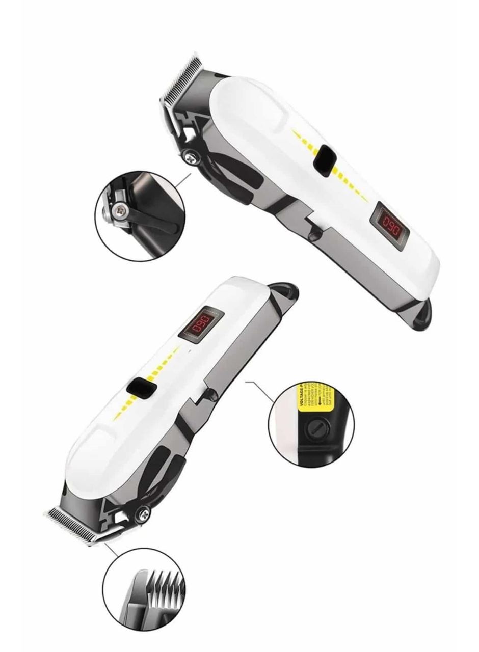 Profesyonel Şarjlı Tıraş Makinesi Turbo Kablosuz Saç Kesme Makinesi
