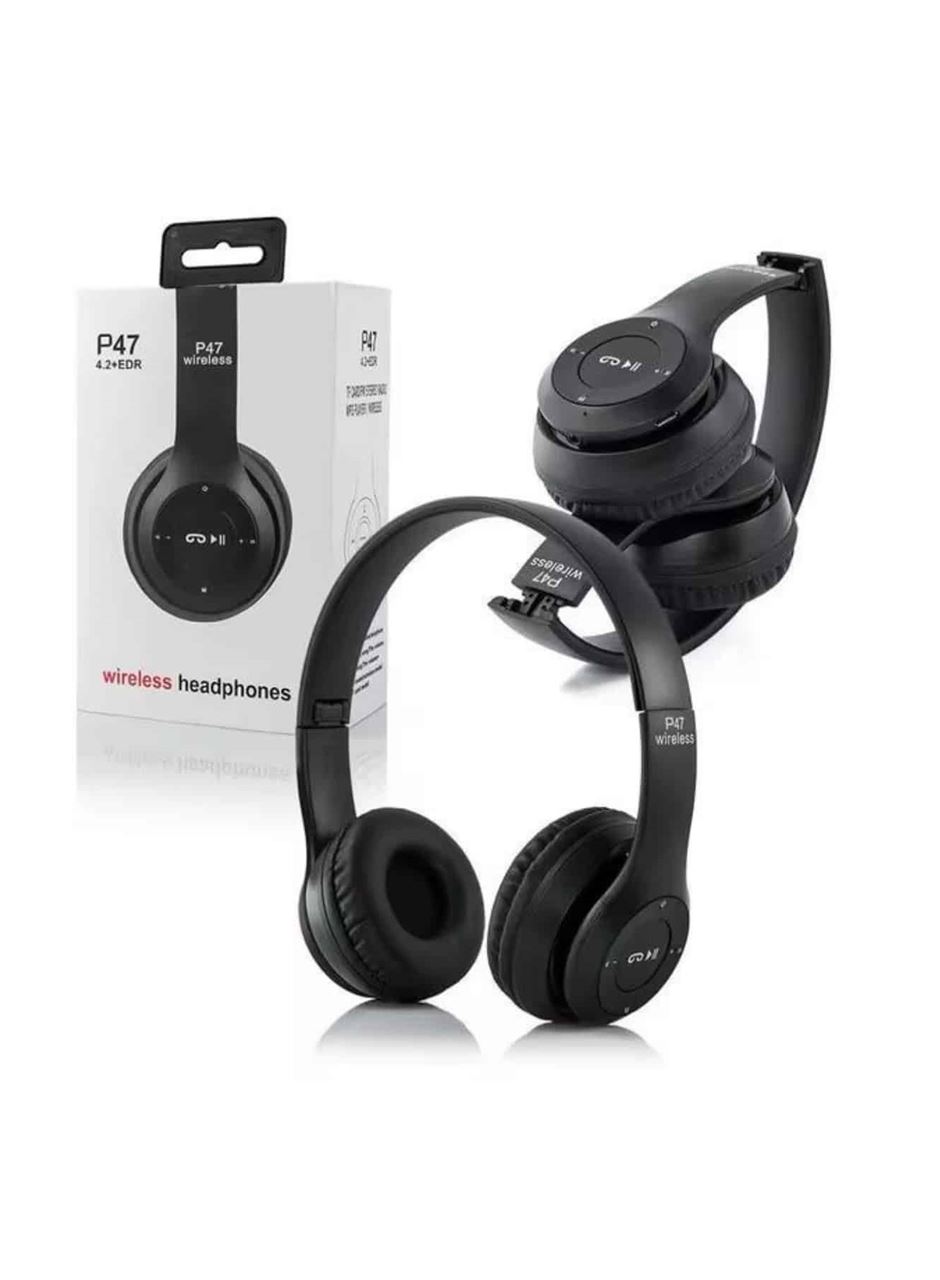 Bluetooth Kablosuz Kulaklık Siyah Wireless 5.0 Kulak Üstü Uzun Pil Ömrü