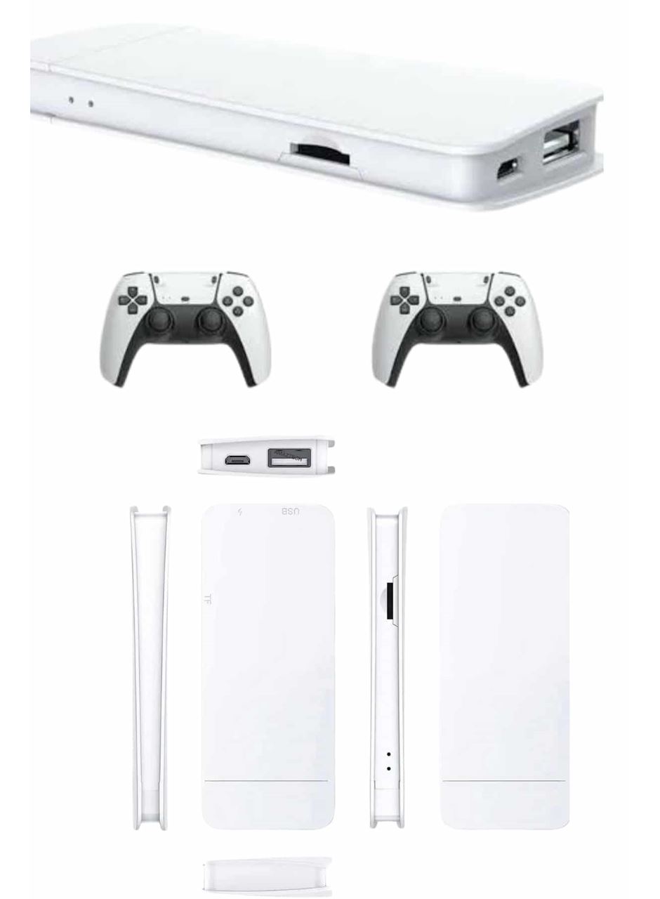 3D Çift Oyun Kollu 4K HD Ekran Nostaljik 20.000 Oyunlu Beyaz Game Box