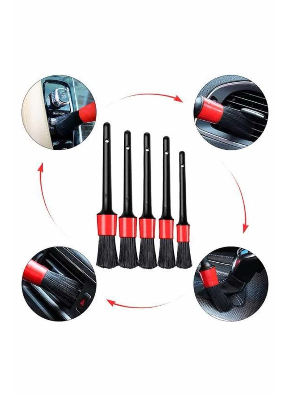 Araç İçi Led Aksesuar 5 Farklı Detaylı Araba Temizlik Fırçası Oto Temizleme Fırçası