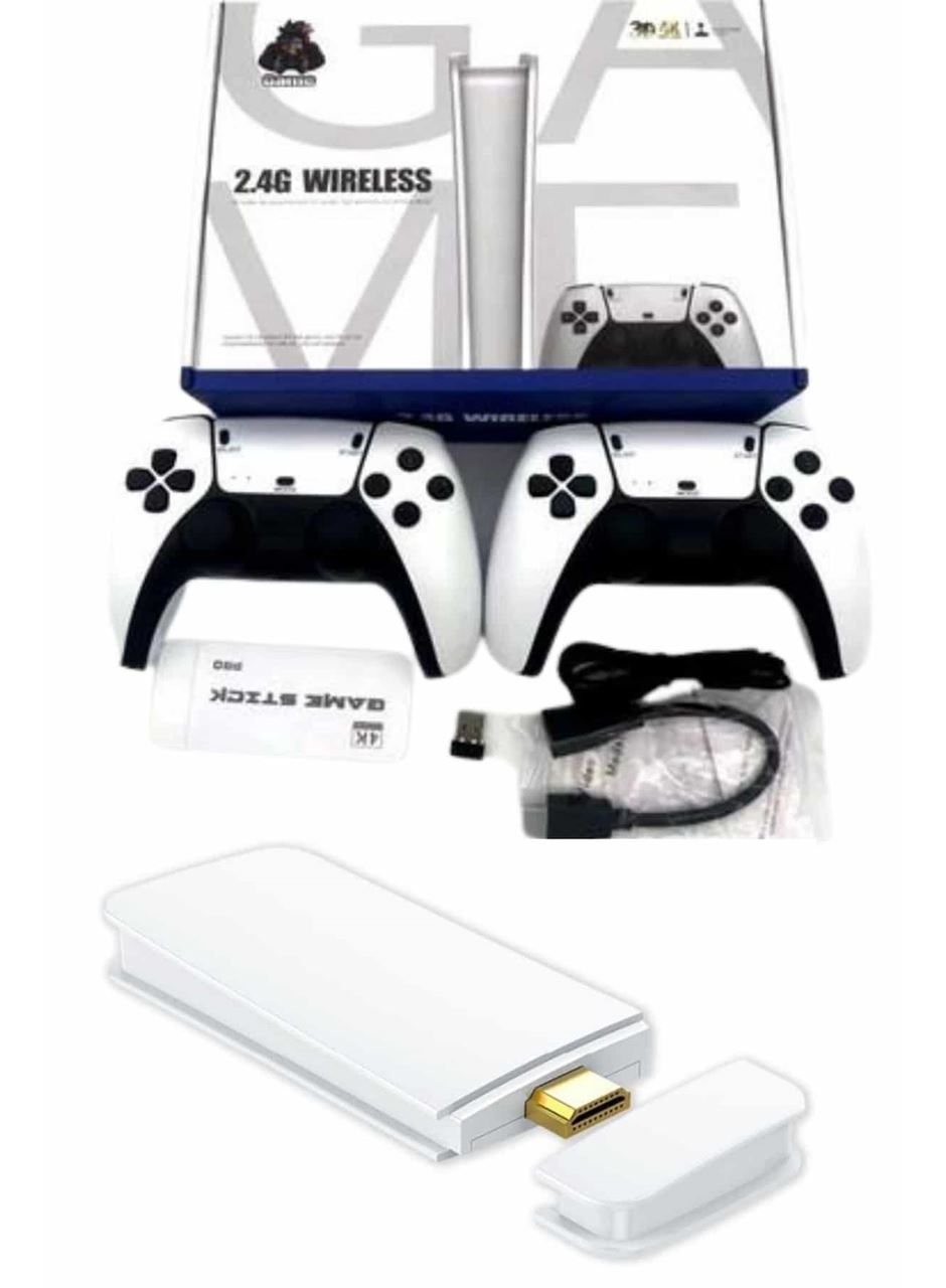 Game Stick 4K Retro Çift Kollu Atari Oyunlari +20000 Oyunlu Konsol Nostalji