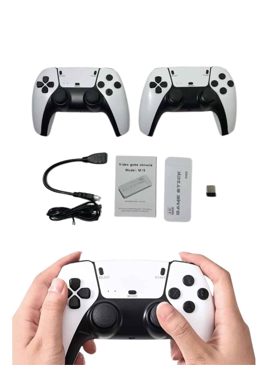 Game Stick 4K Retro Çift Kollu Atari Oyunlari +20000 Oyunlu Konsol Nostalji