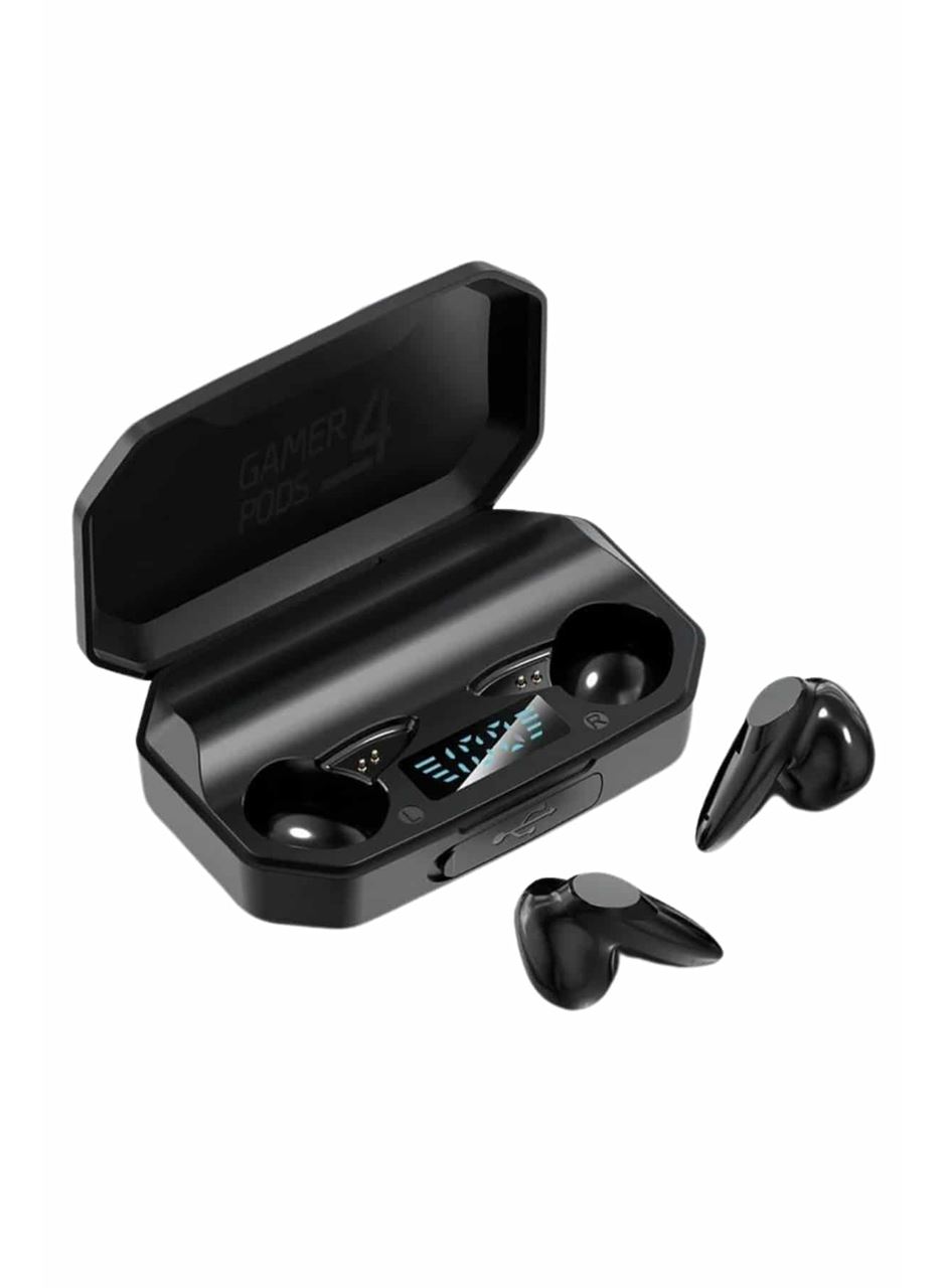 Rgb Işıklı Çift Mikrofonlu Siyah Profesyonel Oyuncu Kulaklığı Kablosuz Kulakiçi