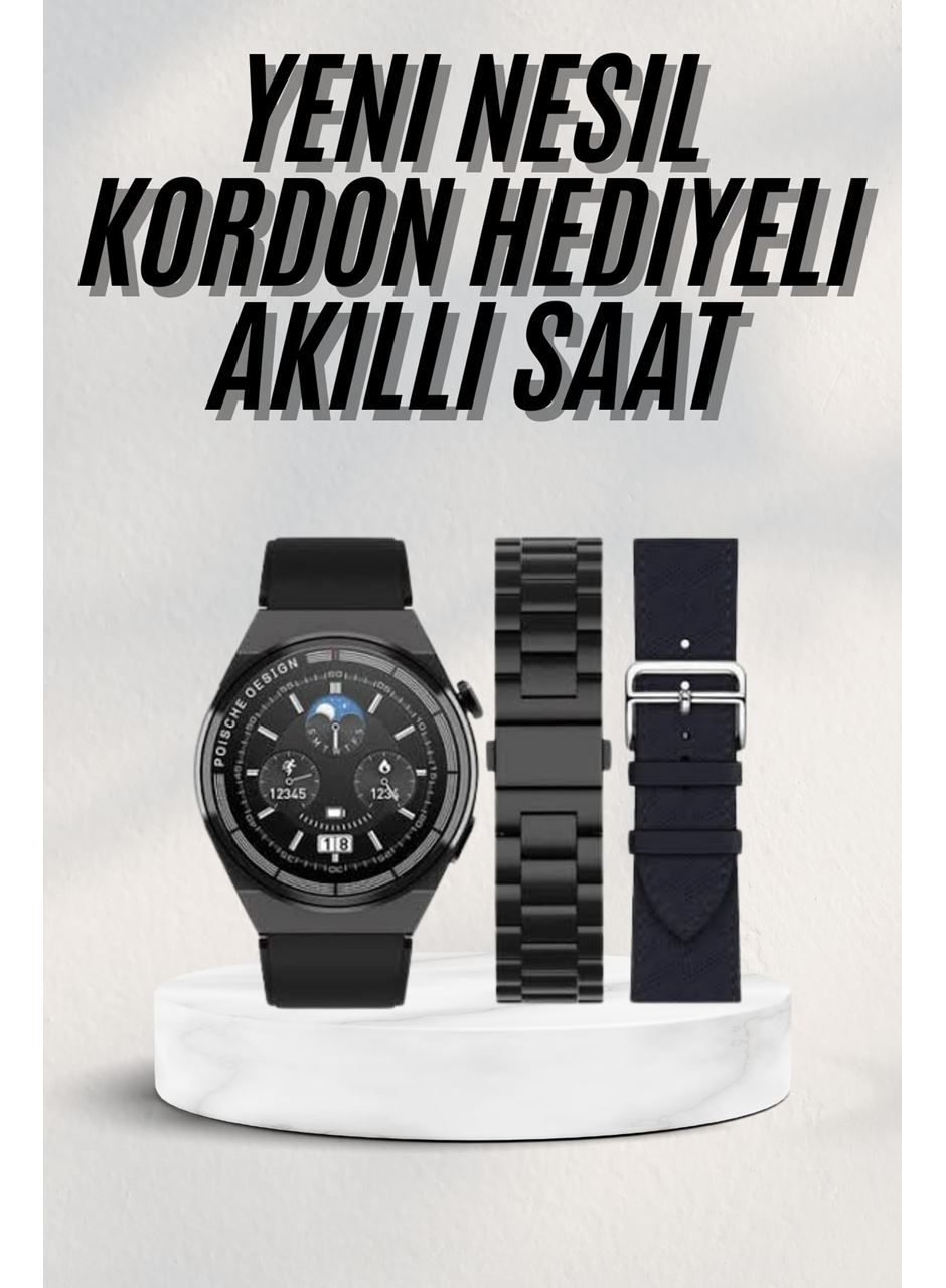 En Çok Tercih Edilen Akıllı Saat Amoled Ekran Nabız Sensörü GPS Uyumlu Adımsayar