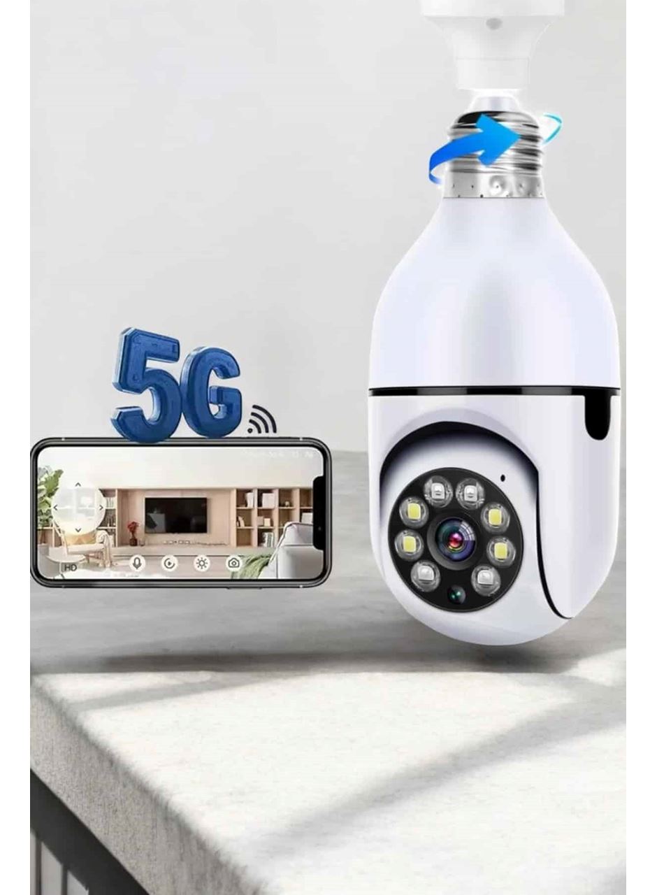 Güvenlik Kamerası Wifi Kamera Duylu Ev Kamerası Wifi Bağlantılı Dönebilen