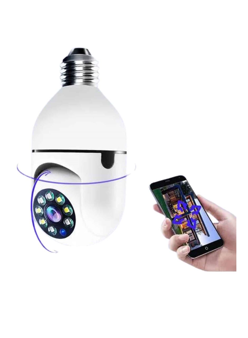 Wifi Güvenlik Kamerası 360 Derece Dönebilen Harekete Duyarlı Gece Görüşlü Ampul